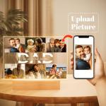 Personalized Dad Photo Frame with Night Light