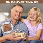 Personalized Dad Wallet - Custom Engraved Gift