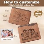 Personalized Dad Wallet - Custom Engraved Gift
