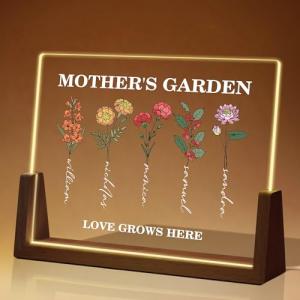 Personalized Light Up Picture Frame for Mom