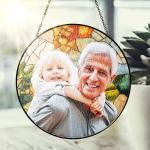 Personalized Grandma Stained Glass Sun Catcher Ornament