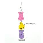 Personalized Bunny & Chick Easter Earrings for Women