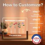 Personalized Light Up Picture Frame for Mom