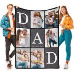 Personalized Photo Blanket for Dad's Special Day