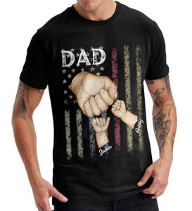 Personalized Father's Day Shirt with Kids' Names