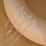 Personalized Silver Initial Necklace for Women