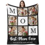 Custom Photo Blanket Gift for Mom or Grandma