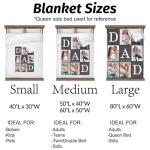 Personalized Photo Blanket for Dad's Special Day