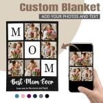 Custom Photo Blanket Gift for Mom or Grandma