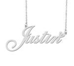 Personalized Silver Heart Name Necklace for Loved Ones