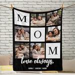 Personalized Photo Blanket Gift for Mom