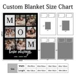 Personalized Photo Blanket Gift for Mom