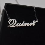 Personalized Silver Heart Name Necklace for Loved Ones