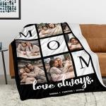 Personalized Photo Blanket Gift for Mom