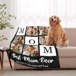 Custom Photo Blanket Gift for Mom or Grandma