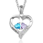 Personalized Birthstone Necklace for Mom or Grandma