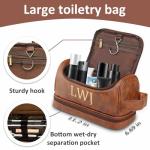 Personalized Leather Toiletry Bag for Men