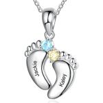Personalized Birthstone Necklace for New Moms