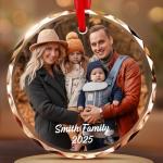Custom Photo Crystal Christmas Ornaments for Families