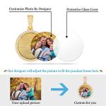 Custom Picture Necklace with Gold Cuban Chain