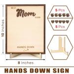 Personalized Best Mom Ever Handprint Sign