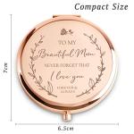 Engraved Compact Mirror - Unique Personalized Gifts for Mom