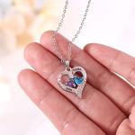 Personalized Birthstone Necklace for Mom or Grandma