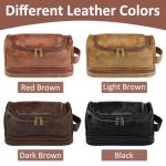 Personalized Leather Toiletry Bag for Men