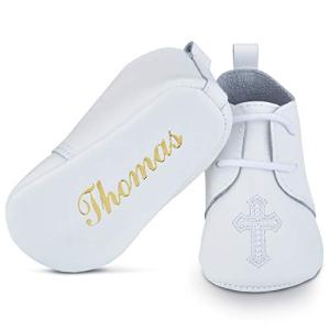 Personalized Leather Baby Shoes for Christening