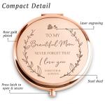 Engraved Compact Mirror - Unique Personalized Gifts for Mom