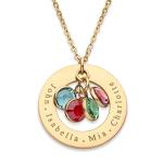 Personalized Birthstone Necklace for Moms and Grandmas