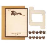 Personalized Best Mom Ever Handprint Sign