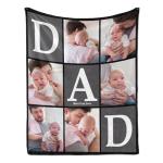 Custom Photo Blanket for Dad - Perfect Gift