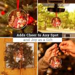 Custom Photo Crystal Christmas Ornaments for Families