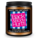 Funny 50th Birthday Lavender Scented Candle Gift