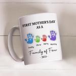 Personalized First Mother's Day Handprint Mug