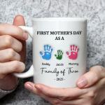 Personalized First Mother's Day Handprint Mug