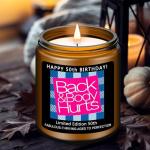 Funny 50th Birthday Lavender Scented Candle Gift