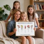 Personalized Birth Month Flower Canvas for Mom