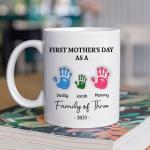 Personalized First Mother's Day Handprint Mug