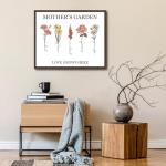 Personalized Birth Month Flower Canvas for Mom