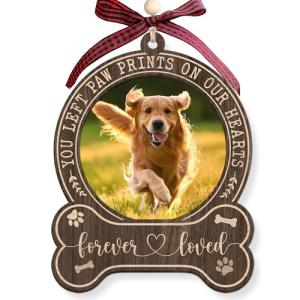 Personalized Dog Memorial Photo Frame Ornament