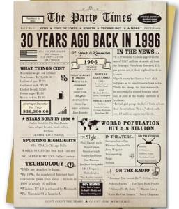 Unique Jumbo 30th Birthday Card for Him or Her