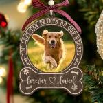 Personalized Dog Memorial Photo Frame Ornament