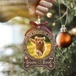 Personalized Dog Memorial Photo Frame Ornament