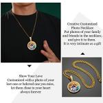 Custom Picture Necklace with Gold Cuban Chain