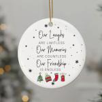 Best Friend Christmas Ornament – Double-Sided Keepsake