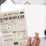 Unique Jumbo 30th Birthday Card for Him or Her