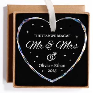 Personalized Wedding Ornament for Couples 2025