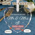 Personalized Wedding Ornament for Couples 2025